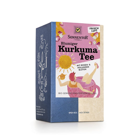 Blumiger Kurkuma Tee