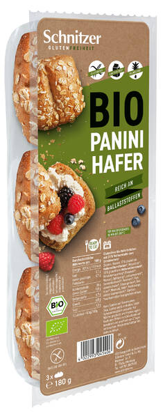 Glutenfreie Haferbrötchen Bio Panini activo oat