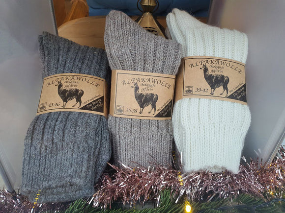 Alpaka-Socken Doppelpack